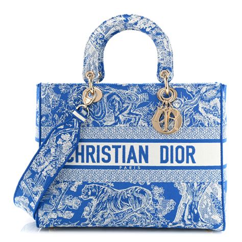 tissu dior monogramme|CHRISTIAN DIOR Toile de Jouy Embroidered Medium Lady D .